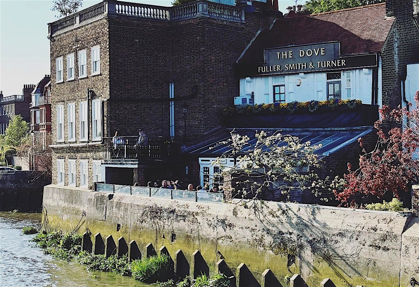 exterior of the dove hammersmith river bar 