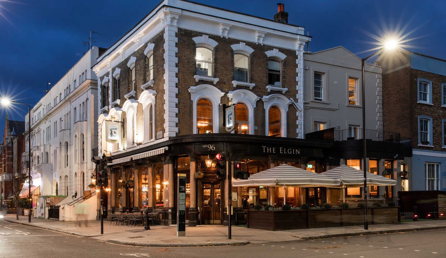 exterior of the elgin notting hill private dining london