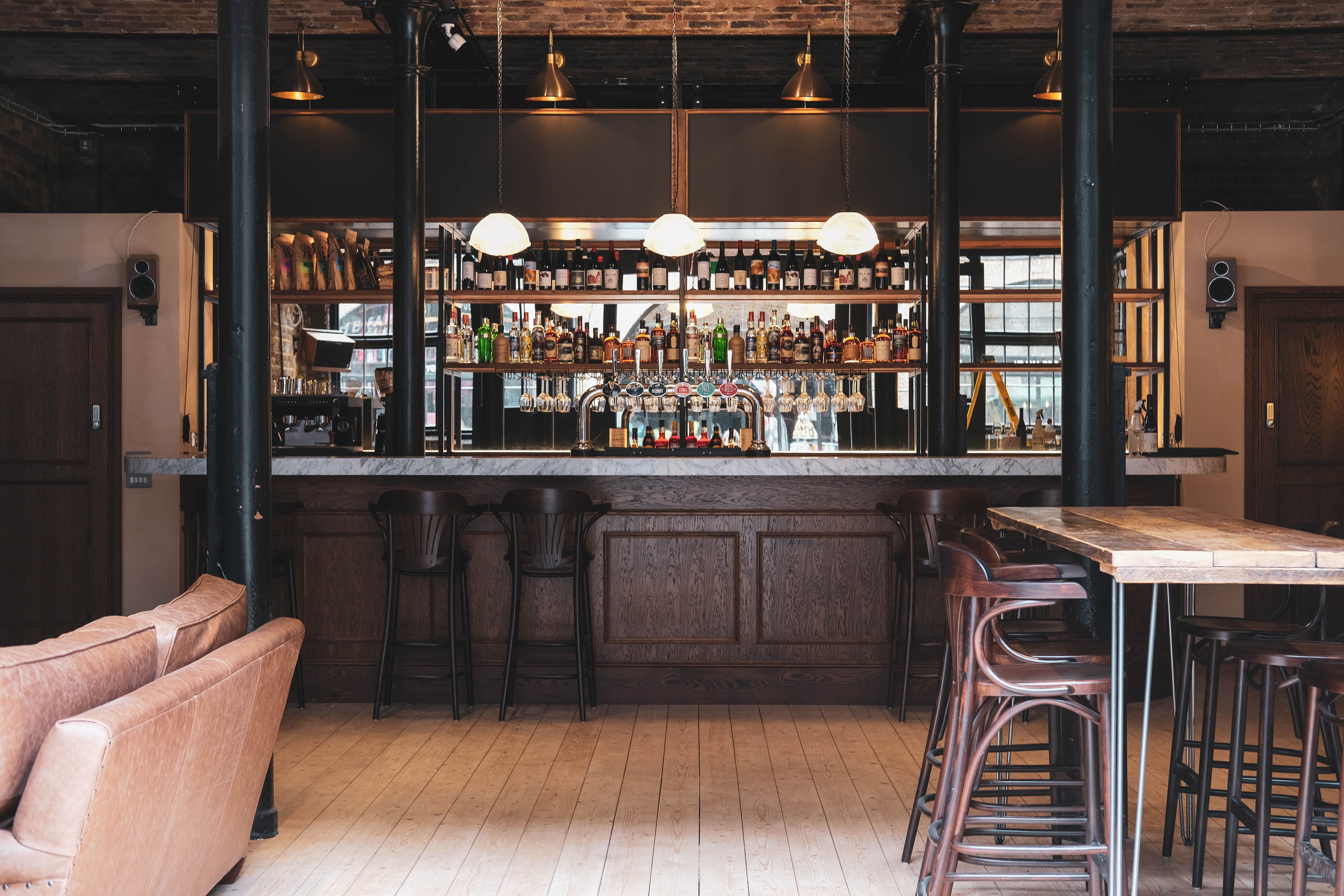 interior at the farrier camden bar in camden town london