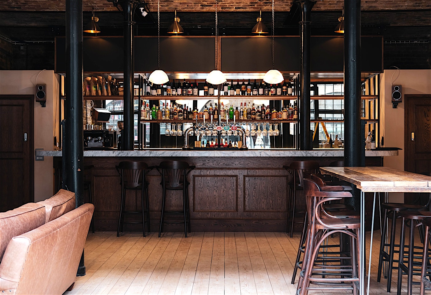 interior at the farrier camden bar in camden town london
