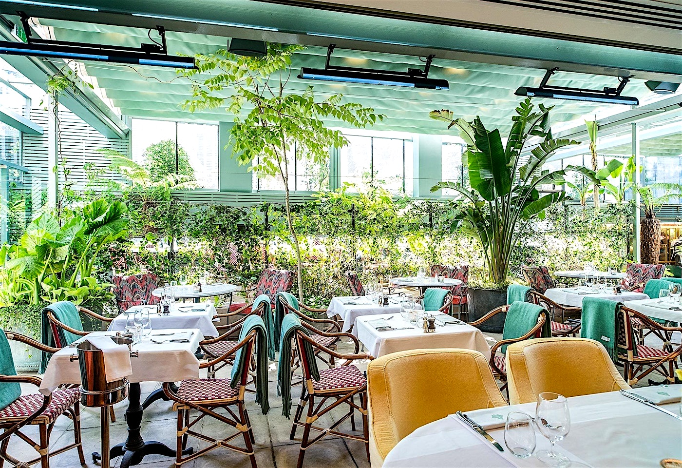 the garden room at the ivy city garden city of london private dining
