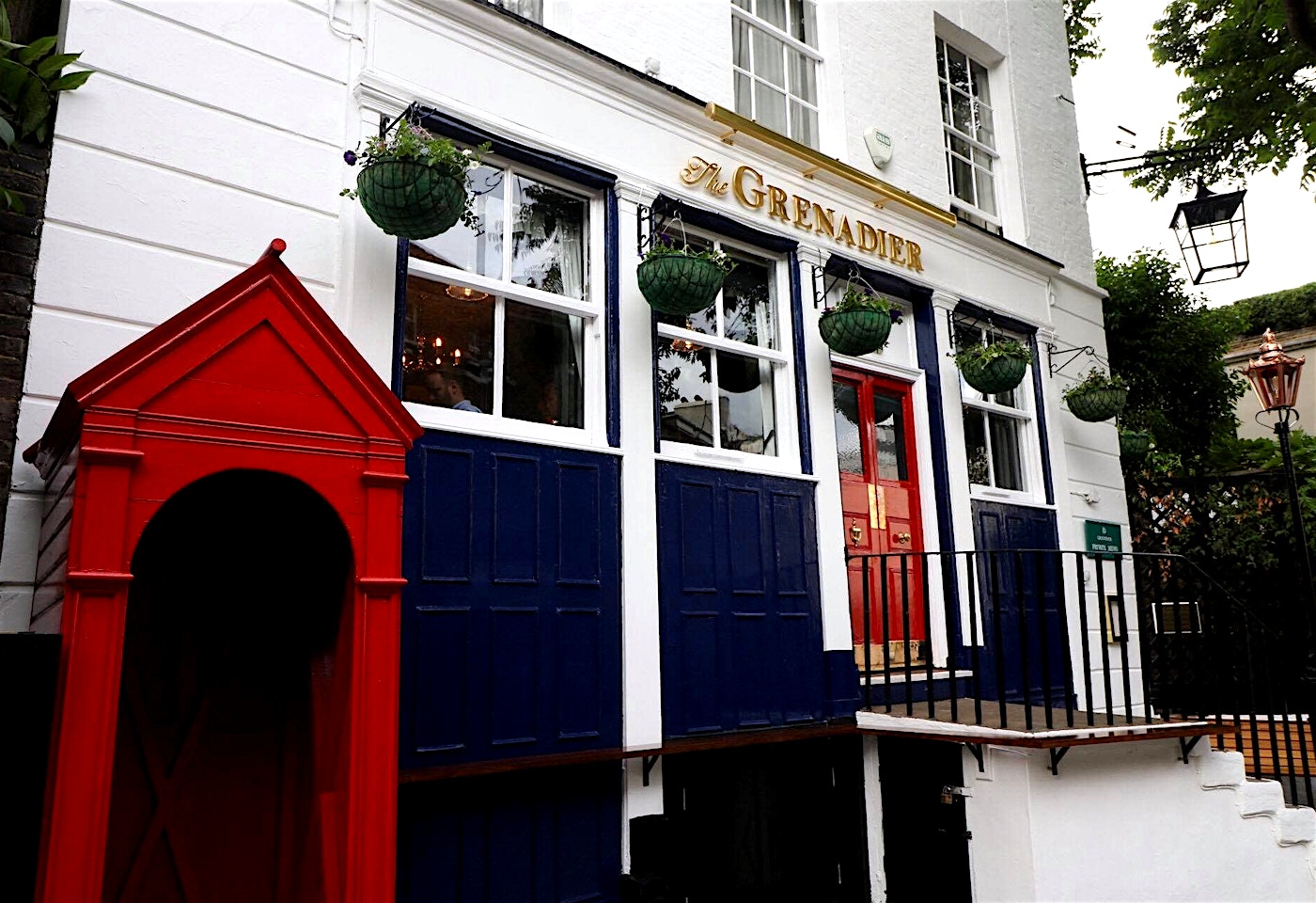 exterior of grenadier belgravia london bar
