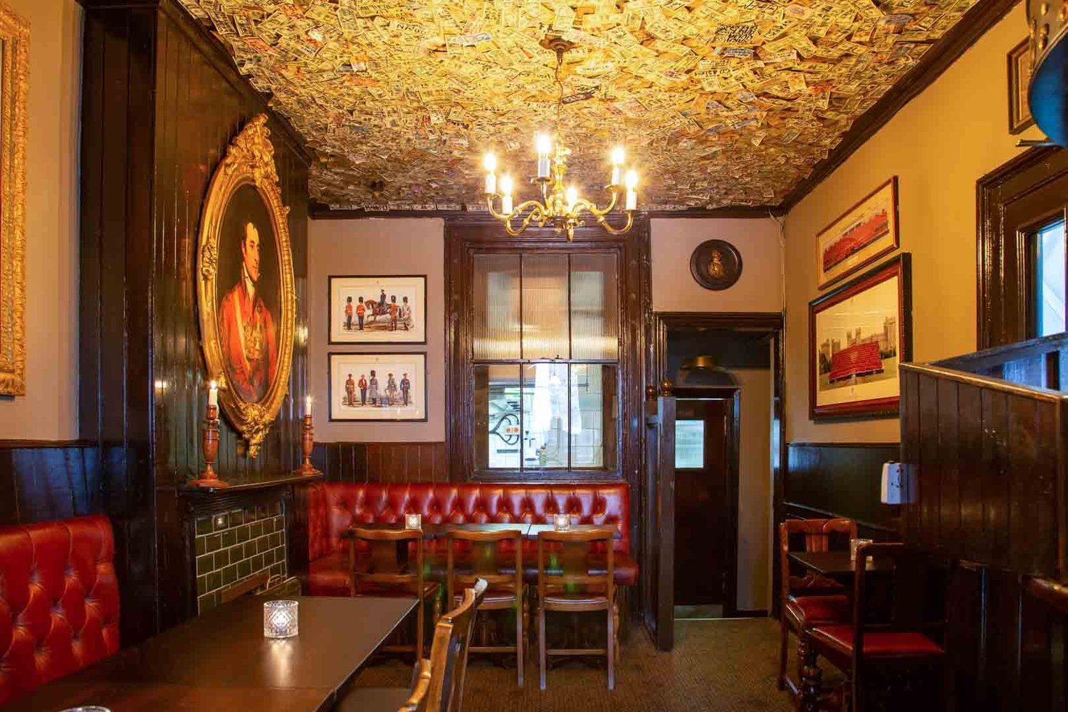 interior of grenadier belgravia london bar