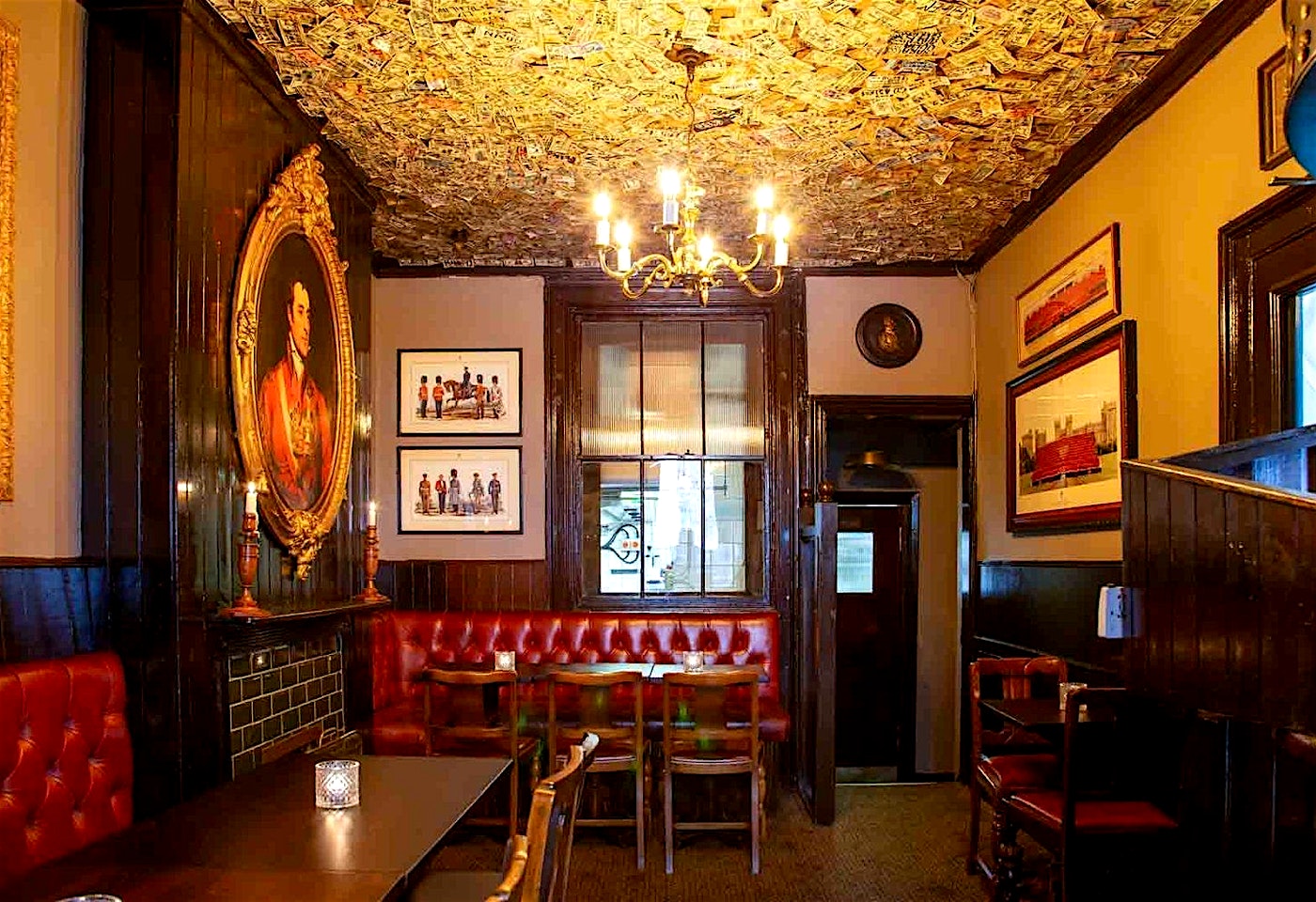 interior of grenadier belgravia london bar