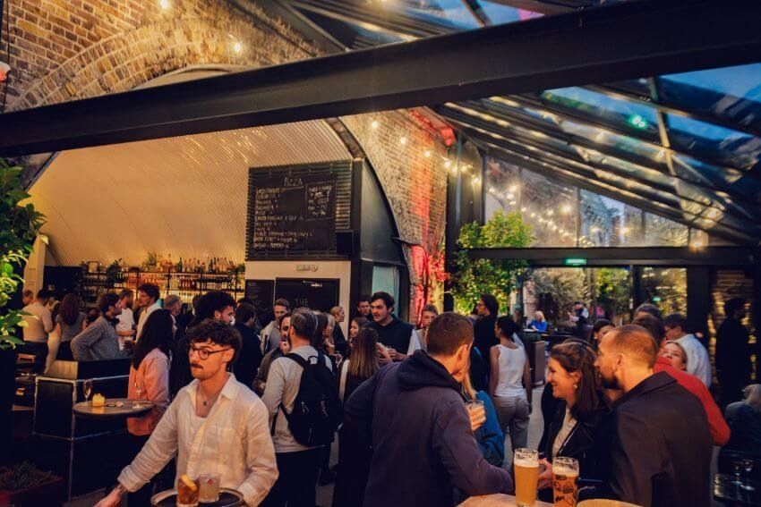 people at the hawks nest shepherds bush london bar