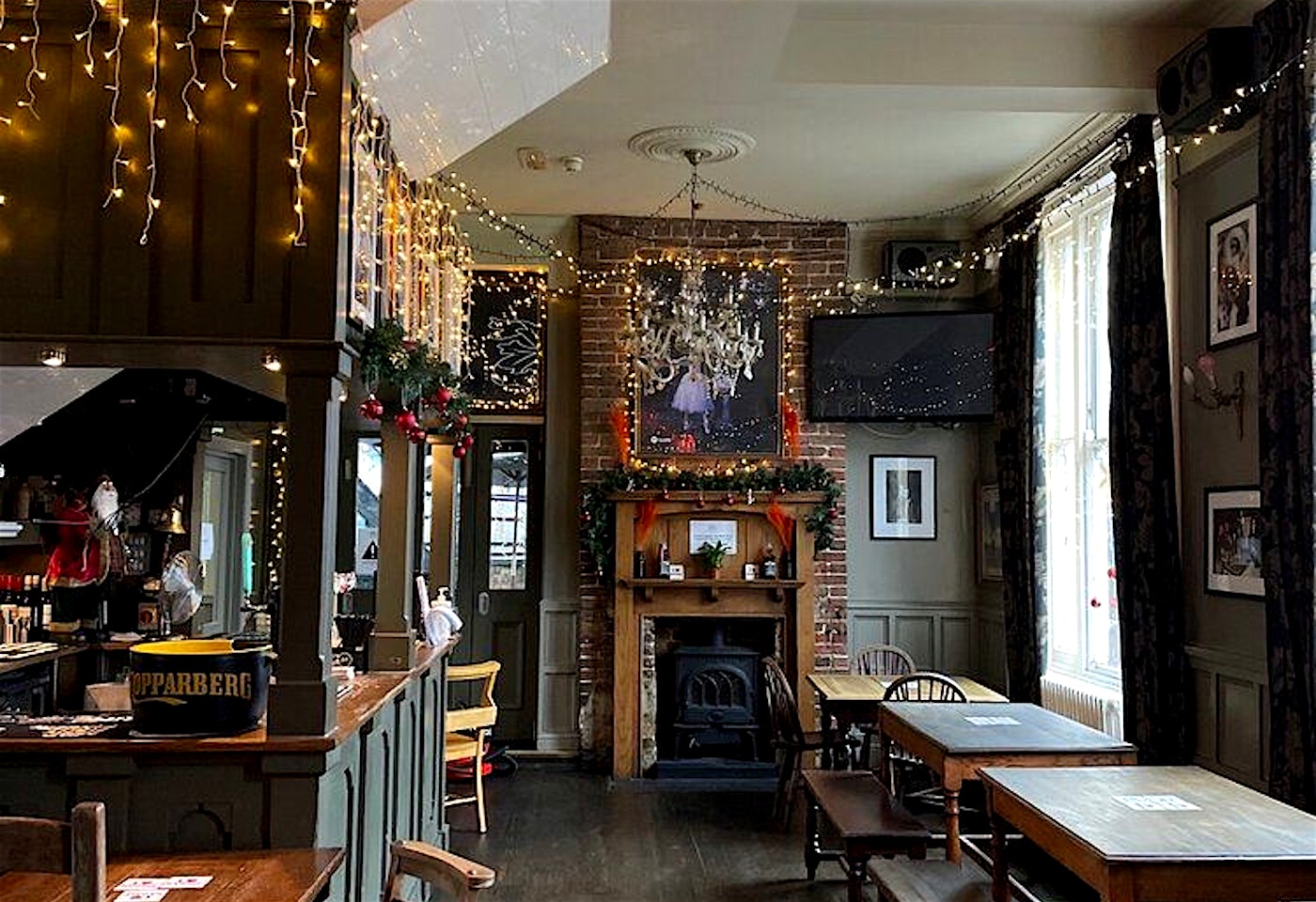 interior of the hawley arms pub camden bar in camden town london