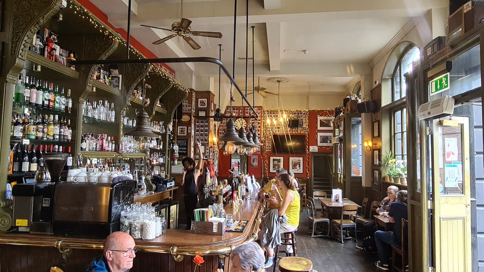 people in the hawley arms pub camden bar in camden town london