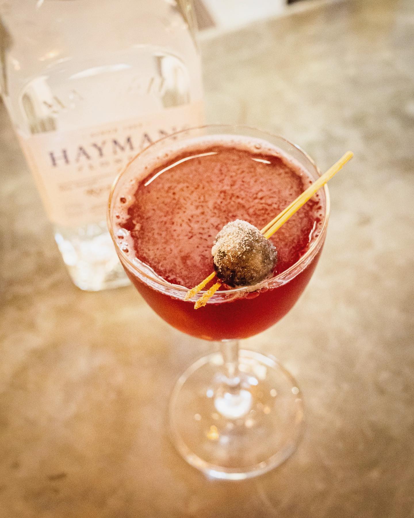 the Cherry Lady cocktail at the London Bridge bar The Hide Bar