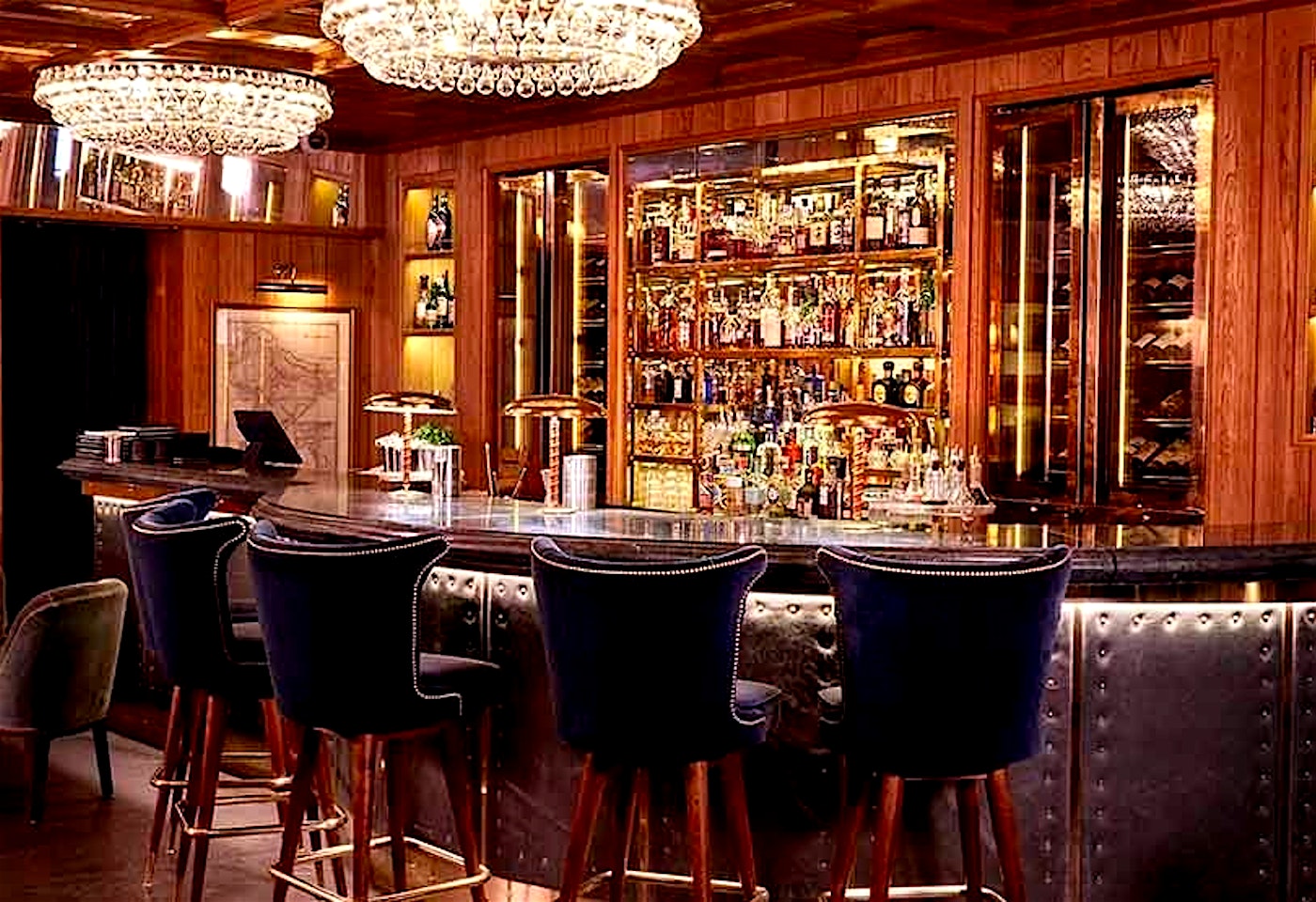 interior of the k bar south kensington cocktail bar