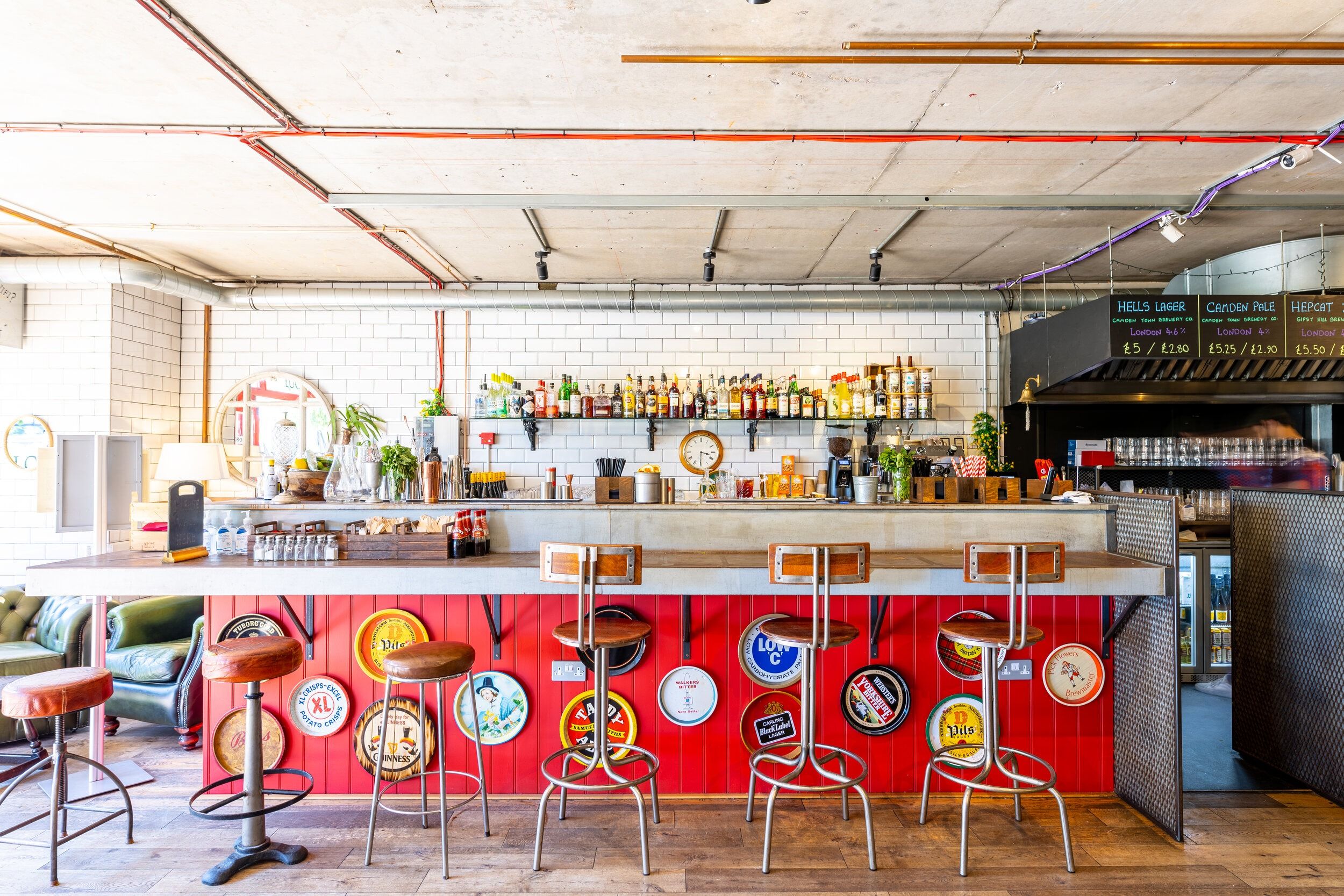 interior of the lock inn in hackney wick london