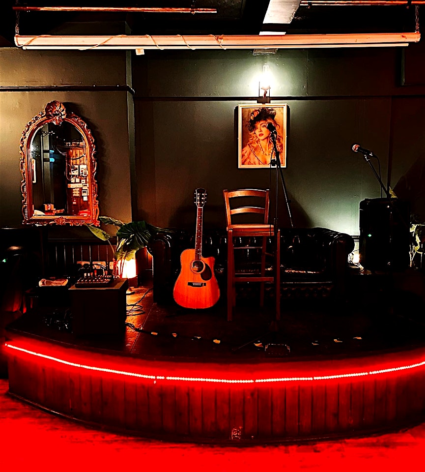 stage at the macbeth pub in hoxton london
