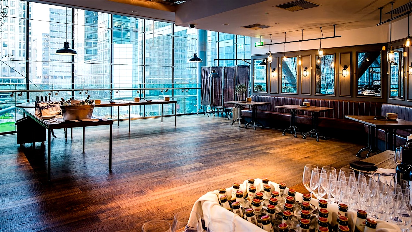 private dining at the pearson room in canary wharf london