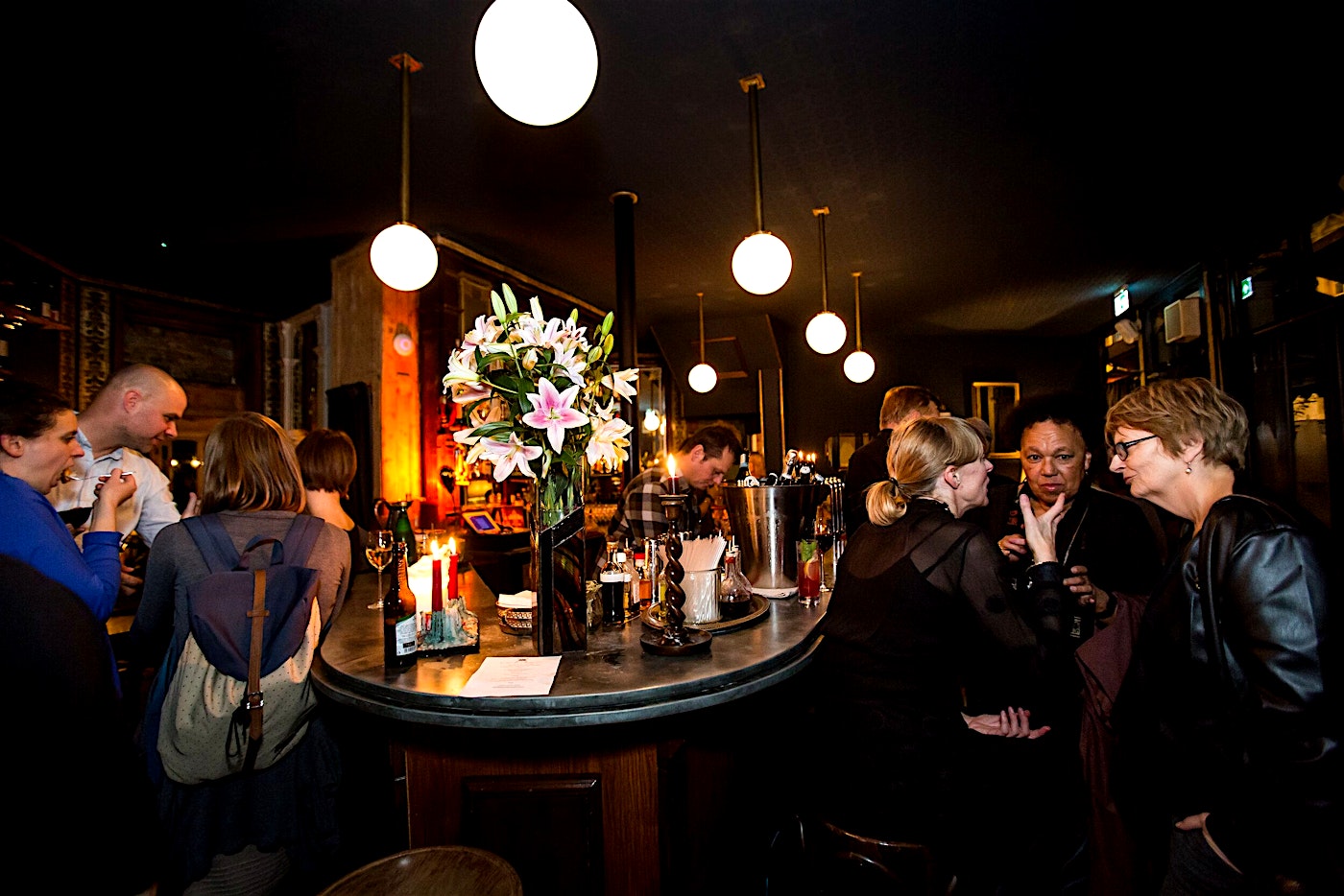 interior of the racketeer camden london cocktail bar