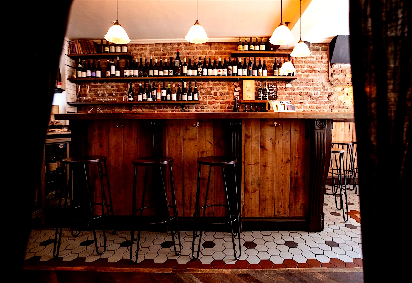 interior of the remedy wine bar in fitzrovia london bar