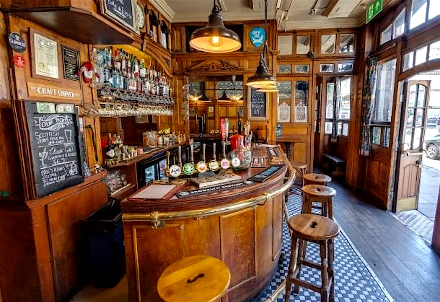 the scottish stores pub interior in kings cross london