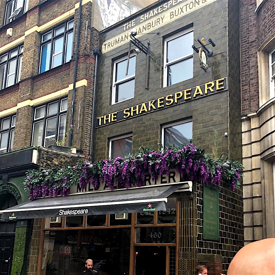 the shakespeare bethnal green bar london 