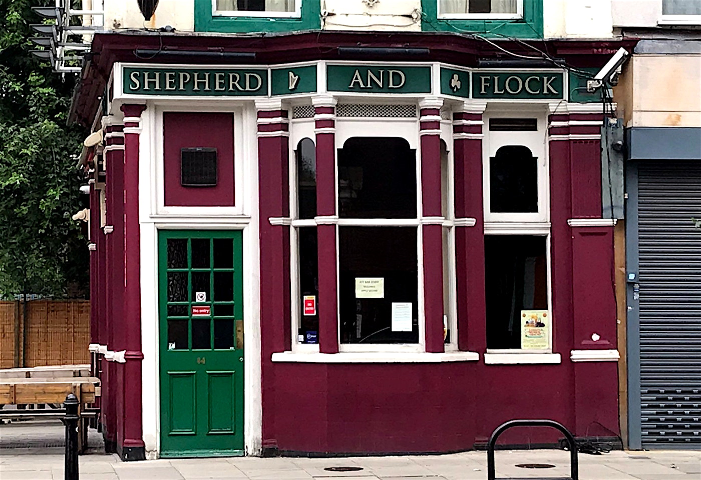 exterior of the shepherd and flock pub shepherds bush london bar