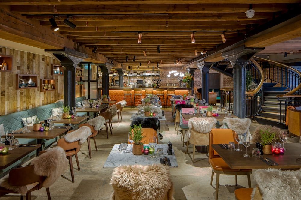 private dining at the sipping room west india quay in canary wharf in london