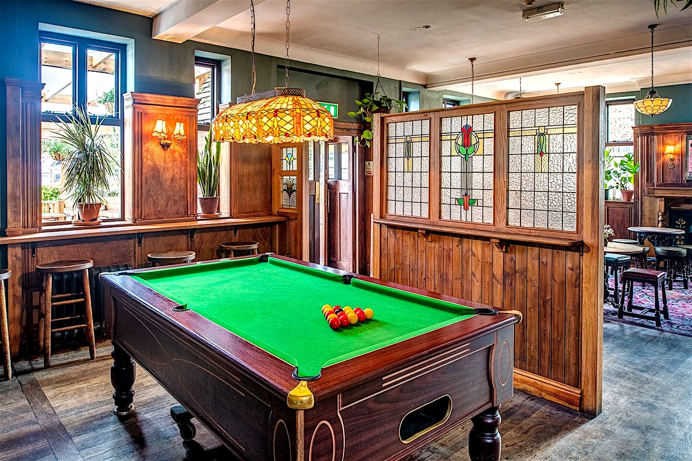 pool table at the white horse peckham bar london