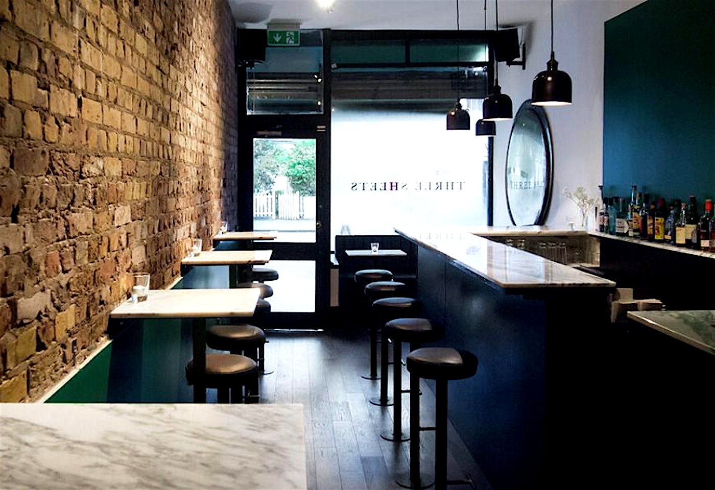 interior of three sheets in dalston in london