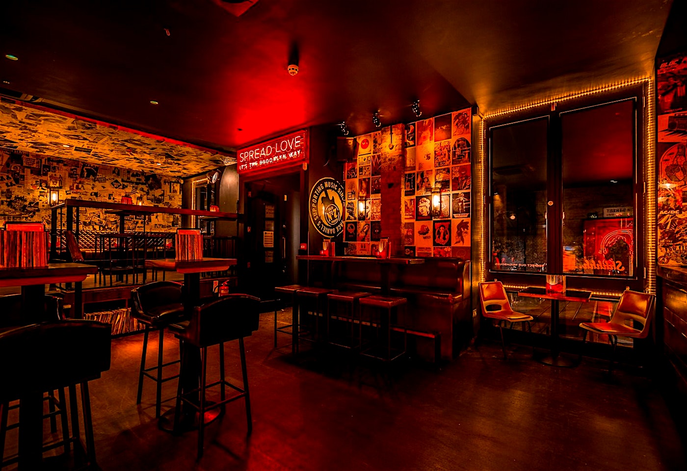 interior of venn street records clapham bar london