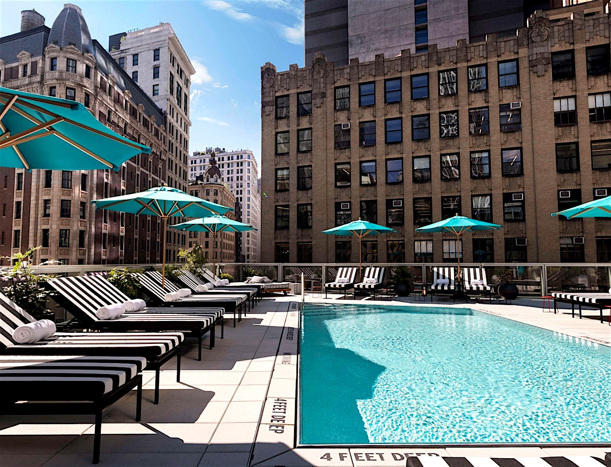 virgin hotels pool fourth of july party nyc 