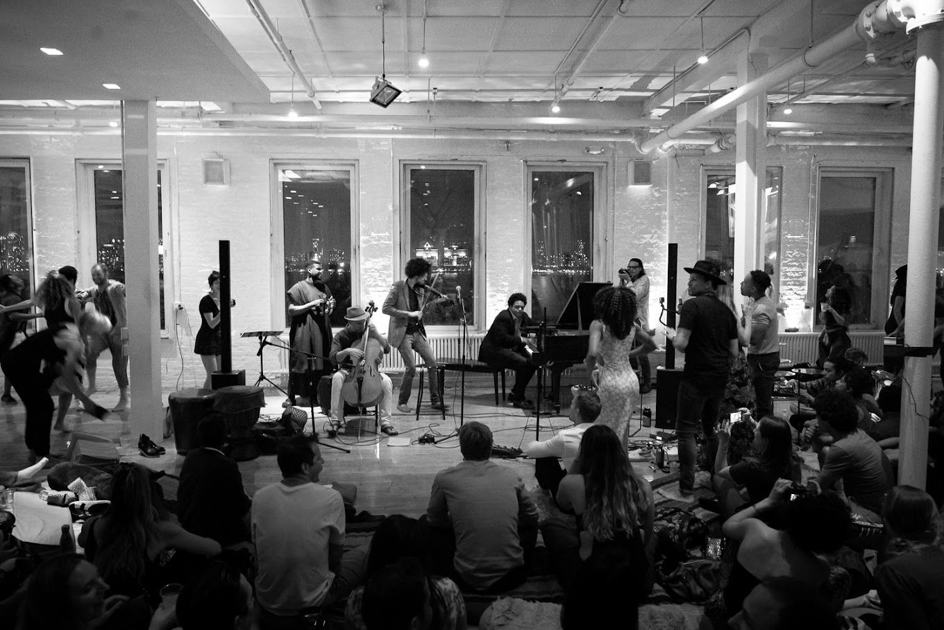 westside loft christmas party venue event nyc