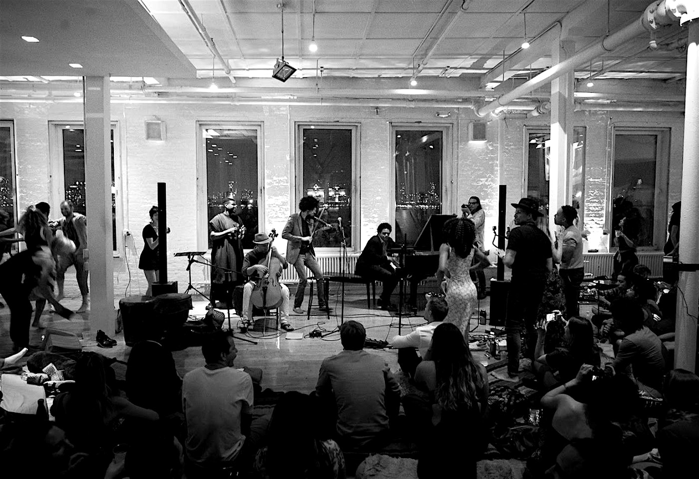 westside loft christmas party venue event nyc